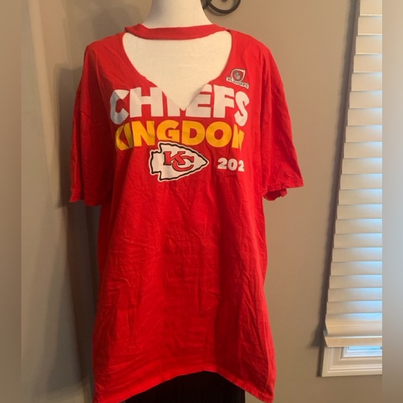 2XL Chiefs T Shirt, 2020 Championship, NFL Team Apparel, short sleeve, Preloved - Picture 1 of 4